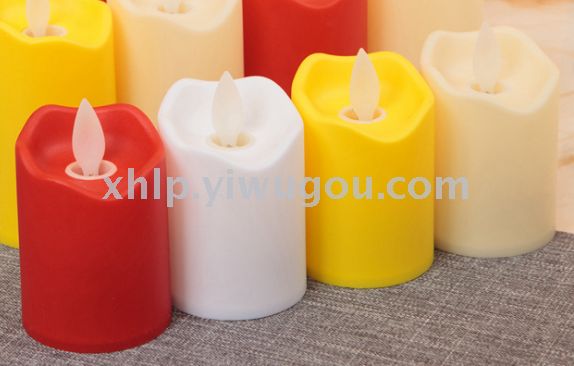 LED swinging flame electronic candle light simulation fake pendulum flame fake candle bar home decoration yellow light