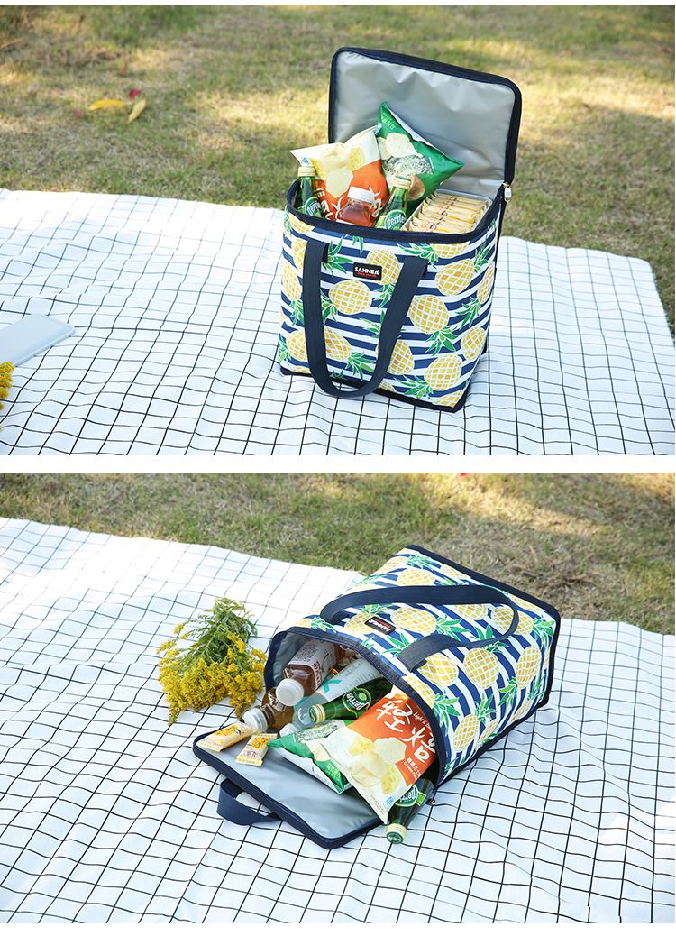 New aluminum film insulated bags, outdoor picnic and barbecue ice packs, fresh-keeping, refrigerated and insulated bags, hand-held lunch boxes and bento bags detail image 14