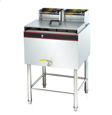 DF68075 Vertical single cylinder double screen electric fryer Fryer Commercial vertical large capacity deep cylinder stall gas fryer multi-function DF TRADING HOUSE