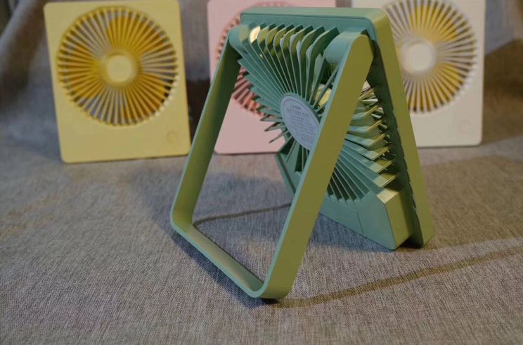 New usb handheld charging fan, children's portable folding mini electric fan, desktop usb fan with light Application Scenario
