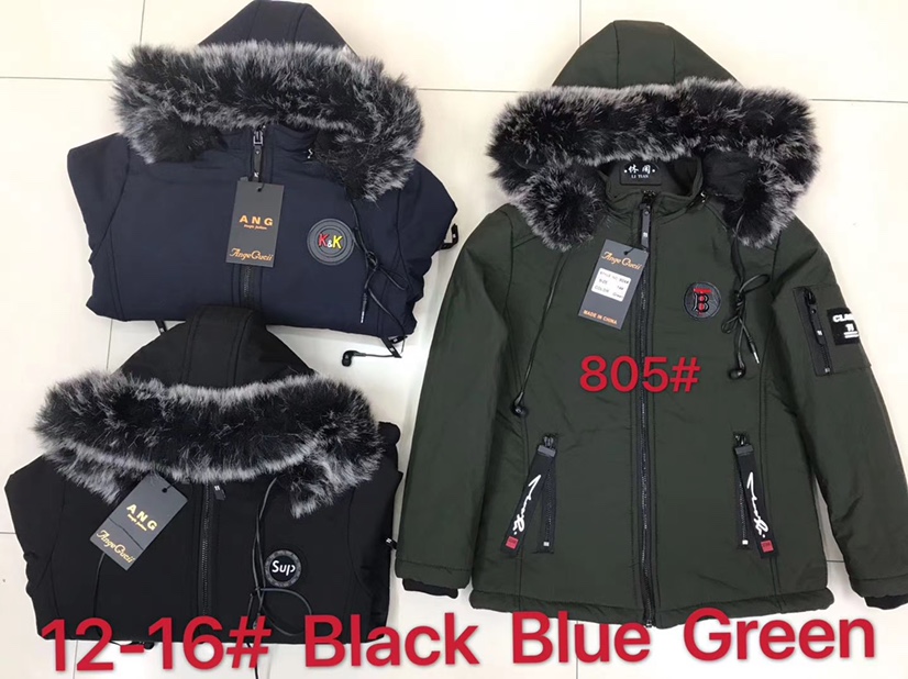 高级棉服白底实物图