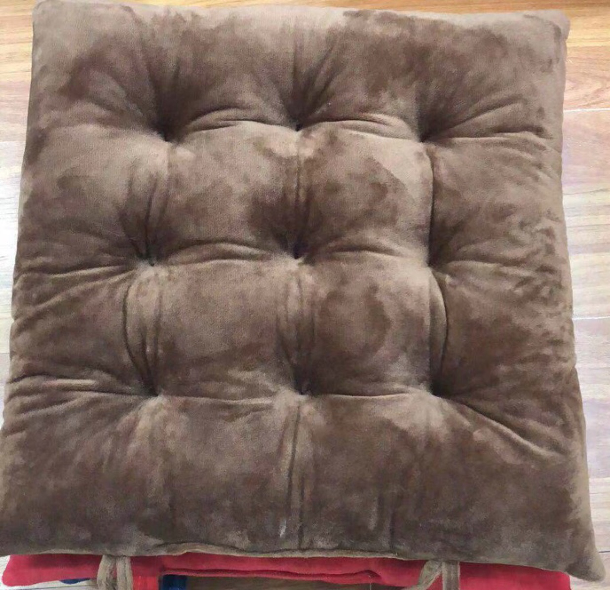 New Explosive Manufacturers Direct Sales Plain Crystal Velvet Nine Pincushion Ultra Soft Chair Cushion Monochrome Cushion details Picture