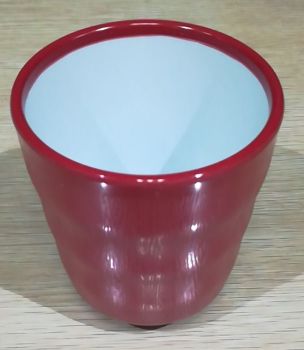 100% melamine tableware A5 two-color drinking cup threaded cup, factory direct sales