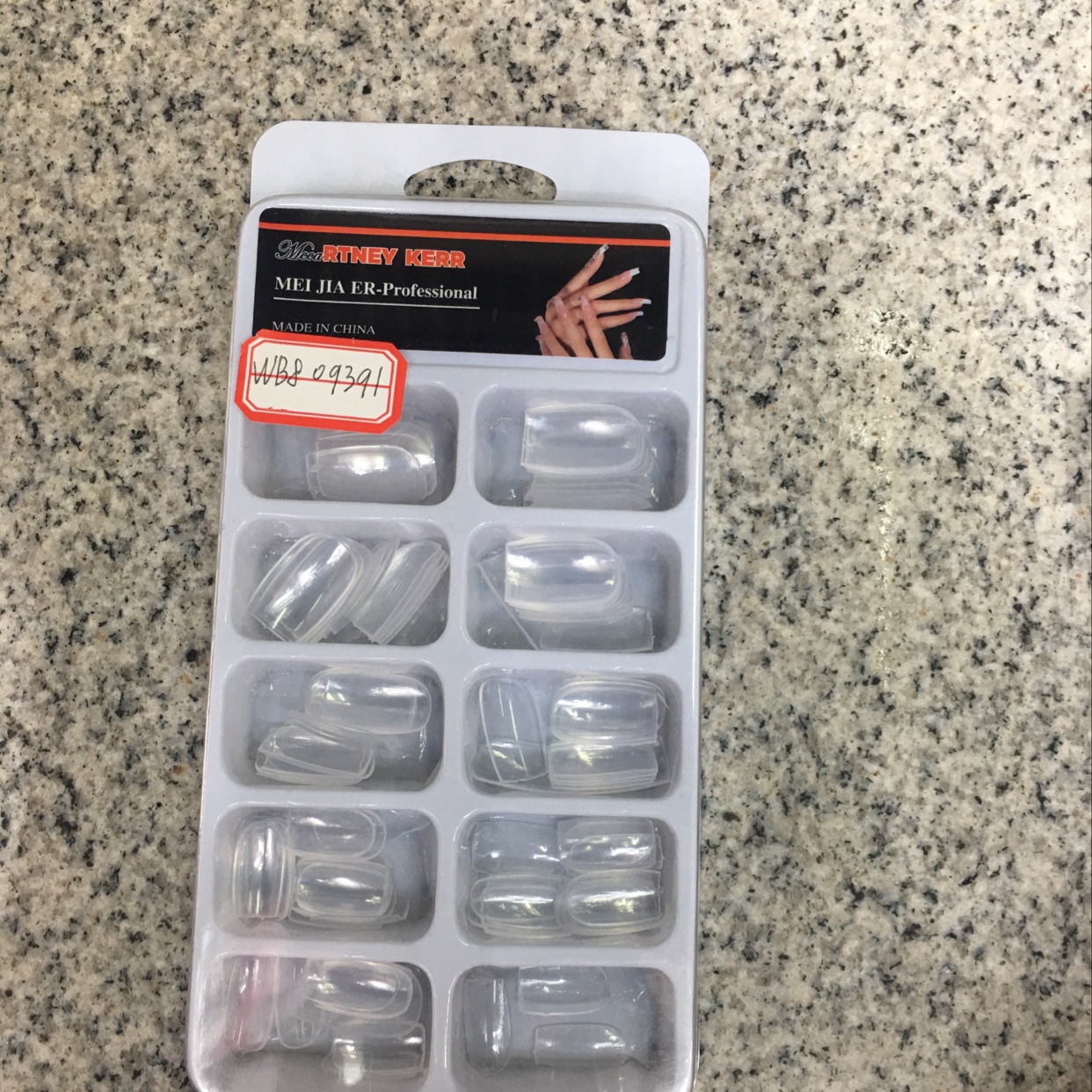 100 pieces of transparent false nail plates details Picture