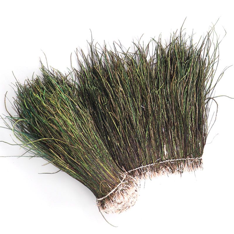 孔雀羽毛孔雀丝DIY15-20cm饰品配饰服装辅料详情图1