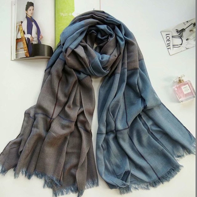 Autumn And Winter New Extra-Large Imitation Wool Plaid Scarf undefined