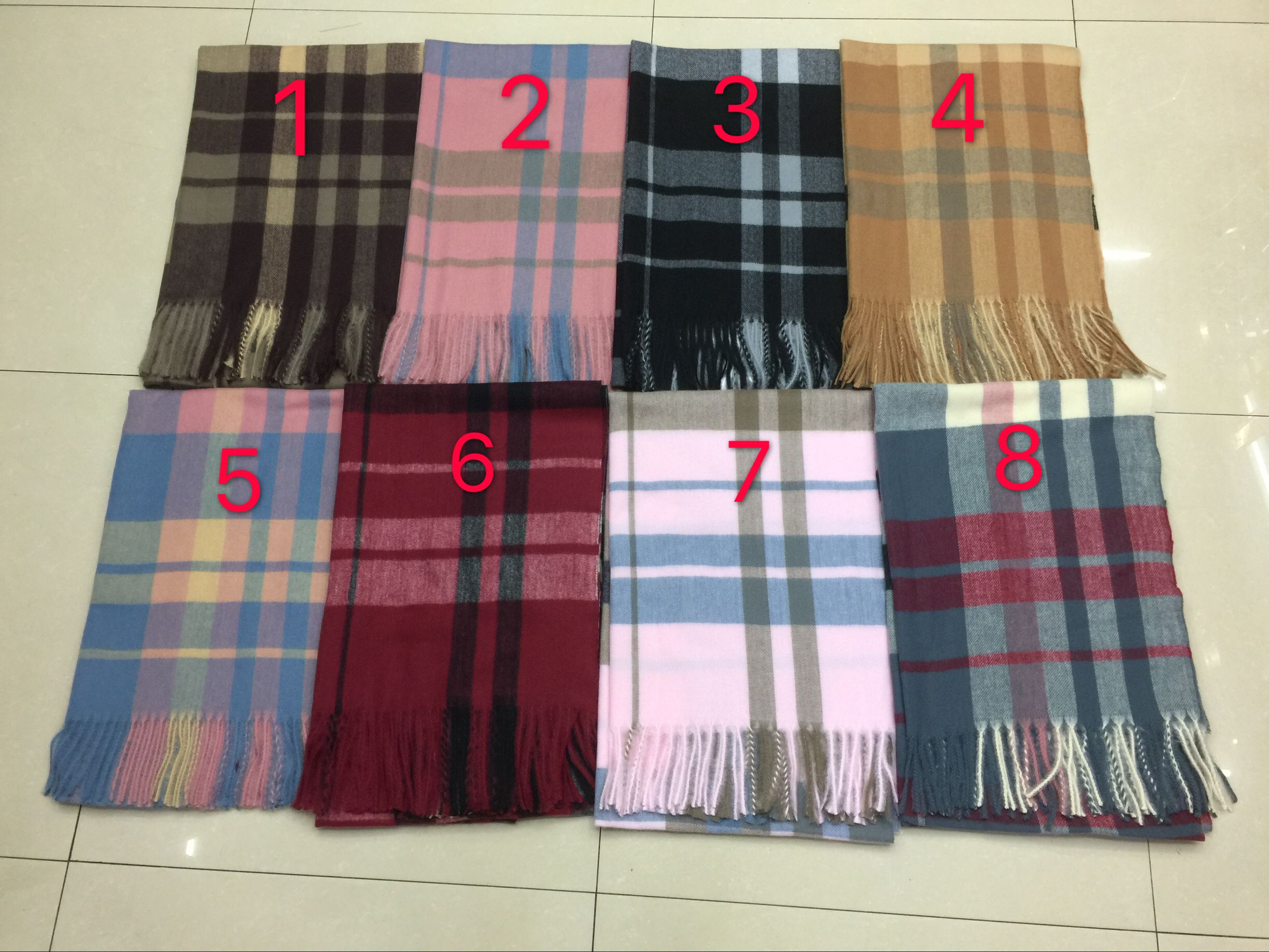 Scottish Classic Plaid Scarf Thickened By English Style Grey Shawl For Lovers details Picture