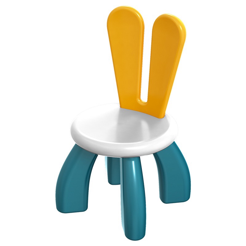 Yougu Bricks tabletop floor big grain little rabbit chair child back plastic kindergarten learning small bench