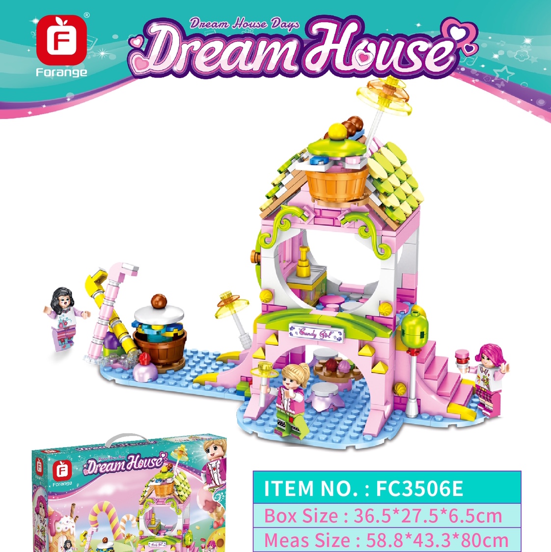 女孩子房子造型积木图