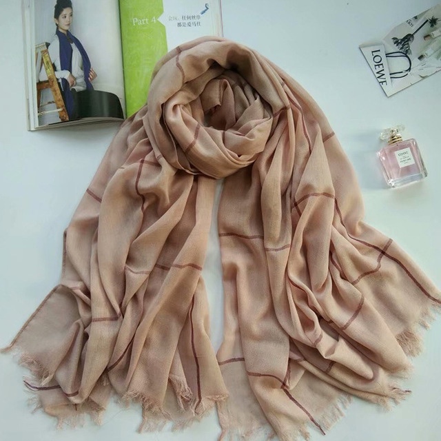 Autumn And Winter New Extra-Large Imitation Wool Plaid Scarf undefined