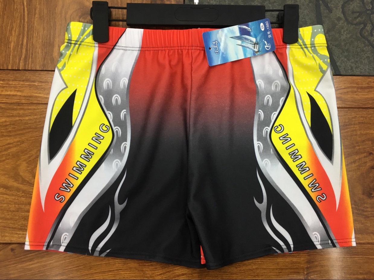 Men's enlarged Version of Dia orientated print swimming trunks 14