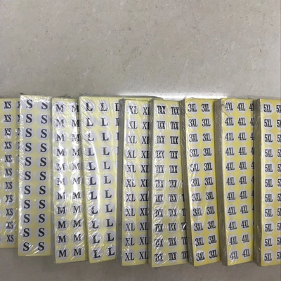Paper size sticker on white background thumbnail
