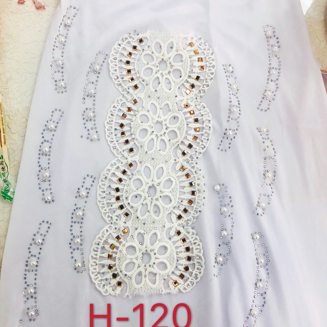 厂家直销 艾米尔穆斯林用品盖头订珠烫钻后背水溶竖条女士穆斯林盖头礼拜中东阿拉伯围巾