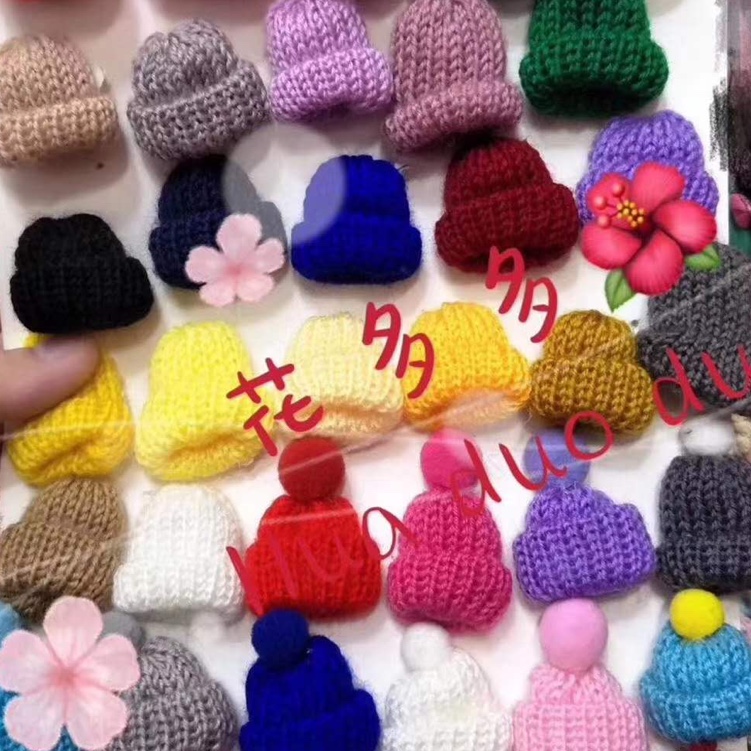 女士儿童发夹发绳带服装辅料韩式配件毛线绣花厂家直销毛线小帽子