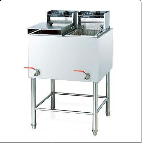 DF68075 Vertical Double cylinder double screen electric fryer Vertical double cylinder double screen electric French fries chicken wings fryer Commercial fryer Snack Equipment Kitchen DF TRADING HOUSE