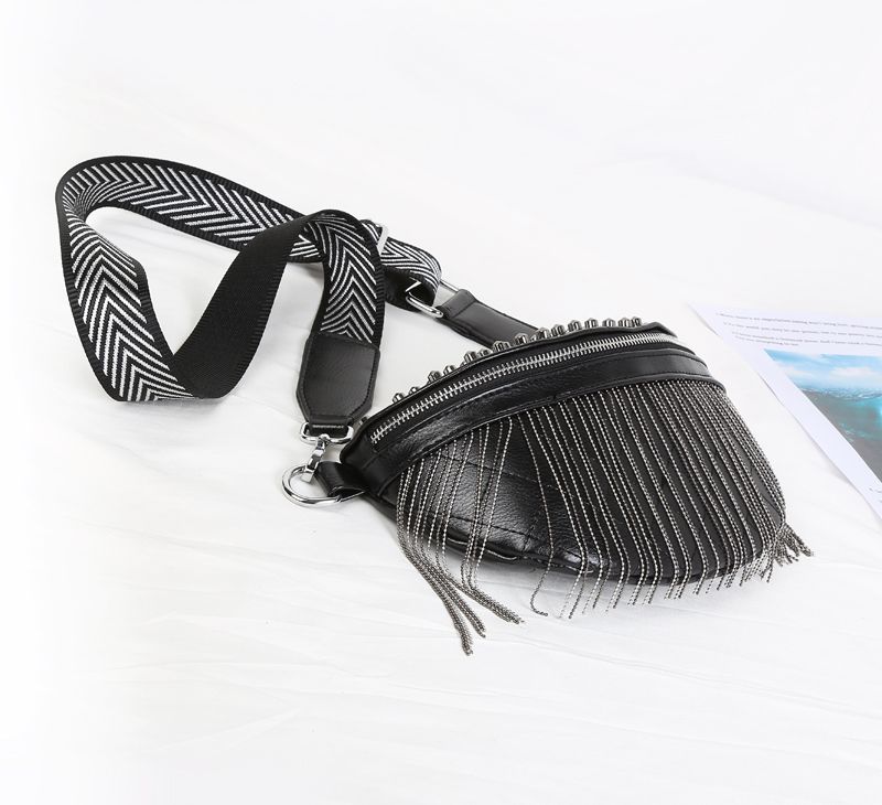 Small Fragrance Fanny Pack Female Broadband Crossbody Chest Bag With Ins Trend Su Texture Student Sen Department Shoulder Bag Specification drawing
