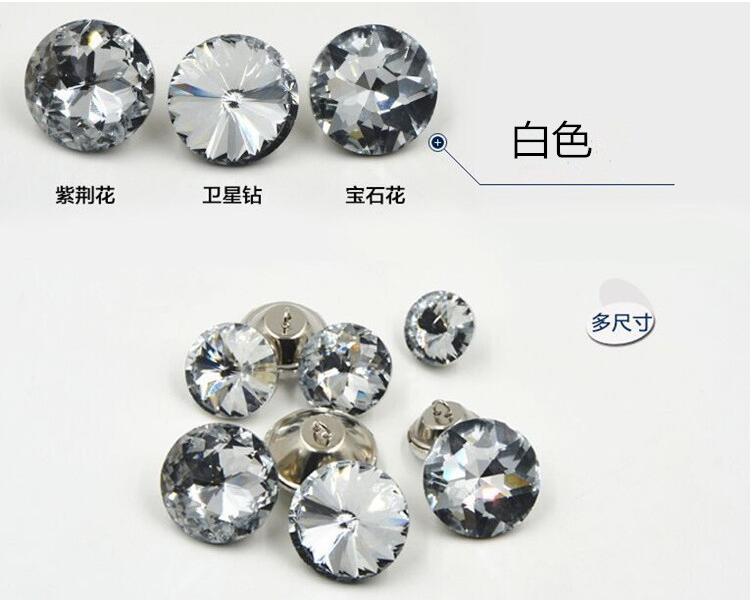 沙发软包卫星水晶扣宝石花拉扣背景墙装饰扣平顶拉扣床头软包扣详情6