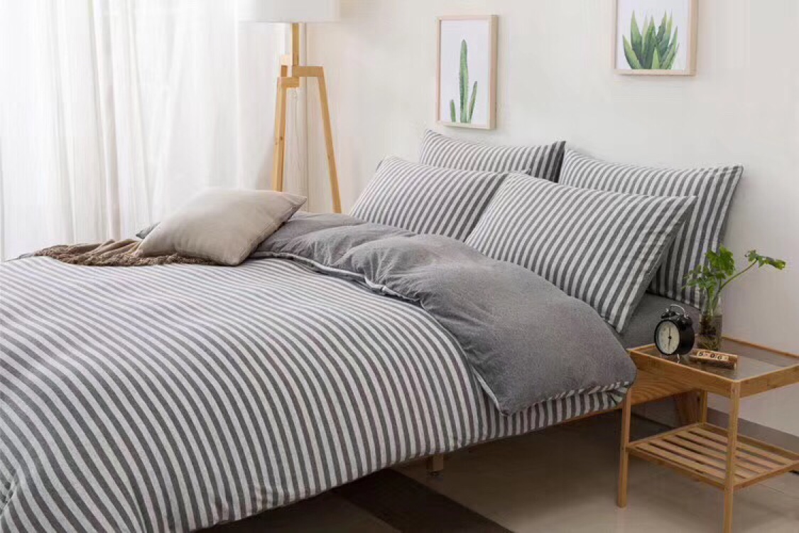 亲肤针织棉四件套裸睡天竺棉100全棉纯棉四件套床上用品床笠款详情图6