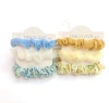 A set of 3 pieces of fabric clips for a hair tie with a fresh and delicate floral pattern Specification image