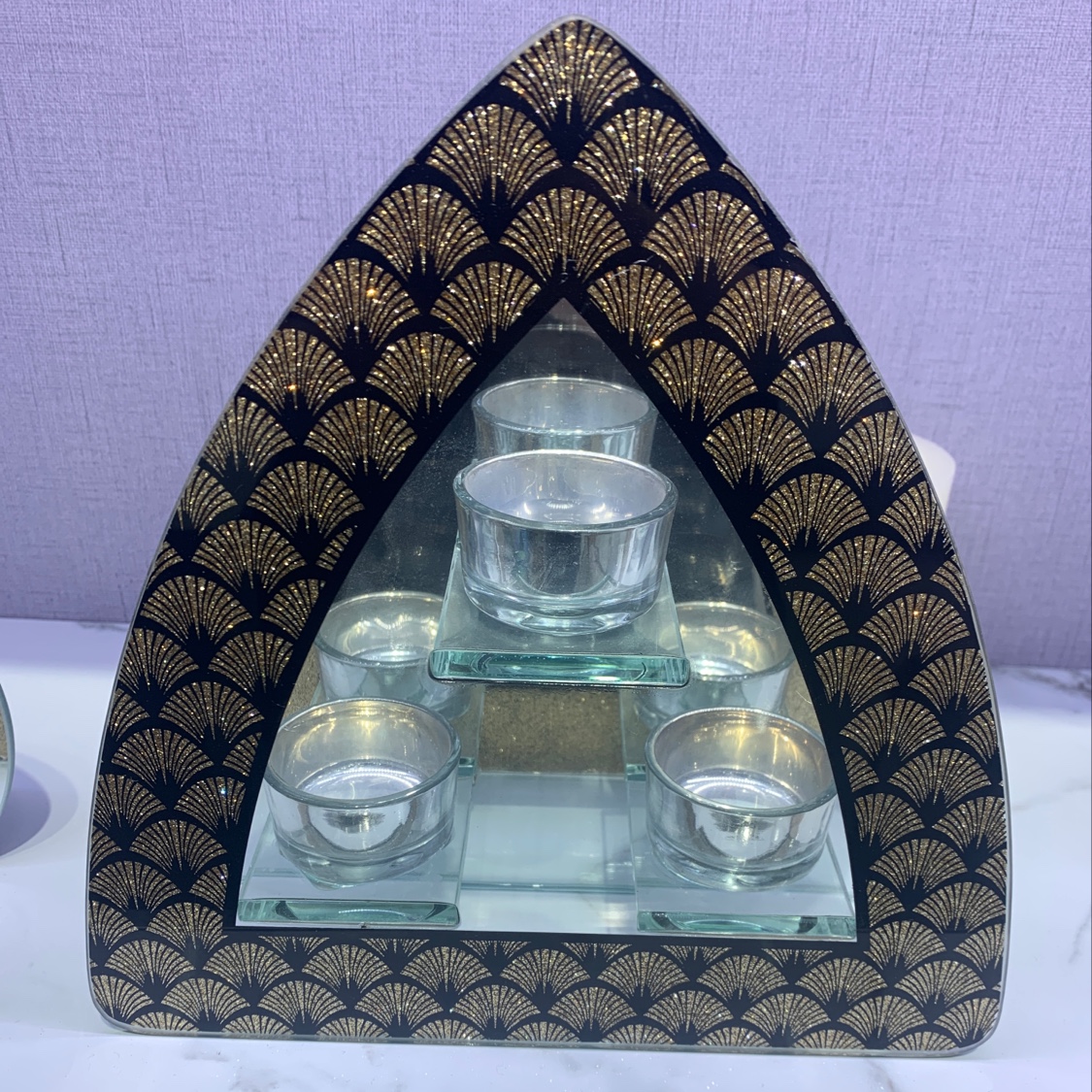 Hot gold candlestick 3 black tips thumbnail