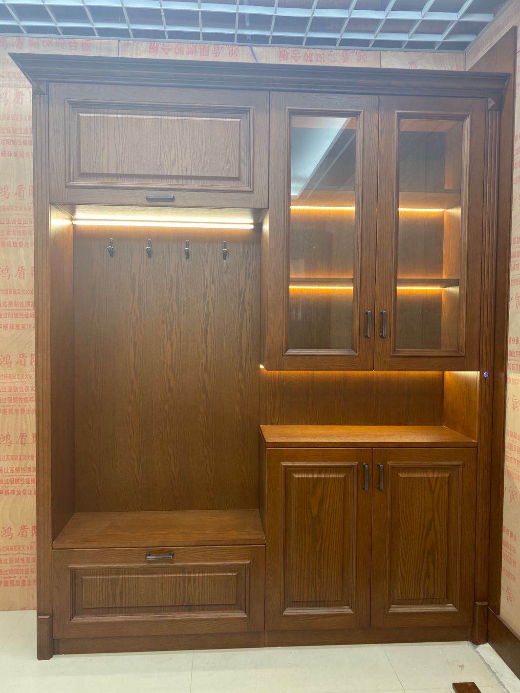 New Chinese style solid wood composite laminate chest can be customized manufacturers direct square pricing thumbnail