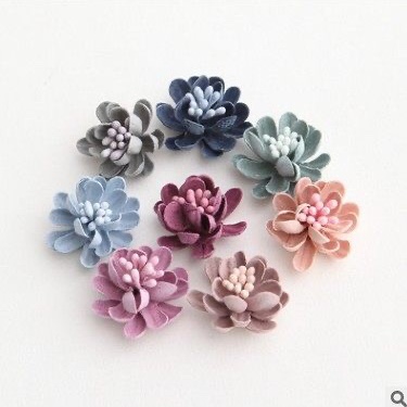 浅绿色蕾丝绢花仿真玫瑰花饰详情1