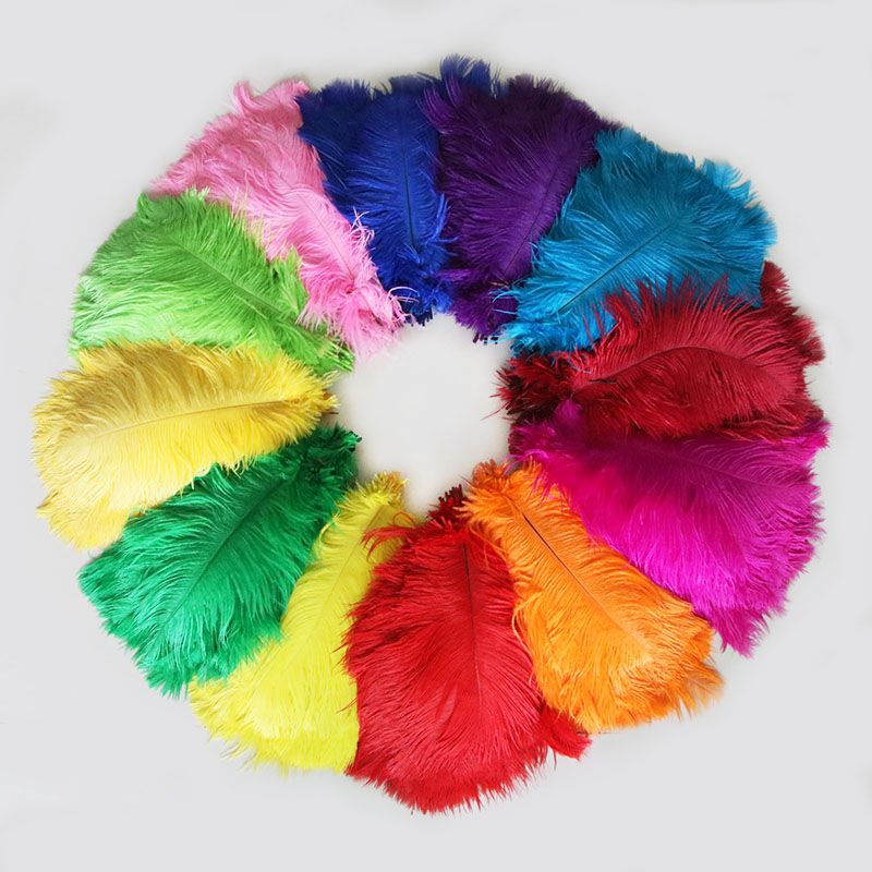 Natural feather ostrich feather 20-25cm color stock accessories accessories home flower arrangement thumbnail