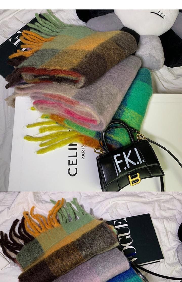 Women's Fall/Winter Preppy Coat With Casual Pop Scarf