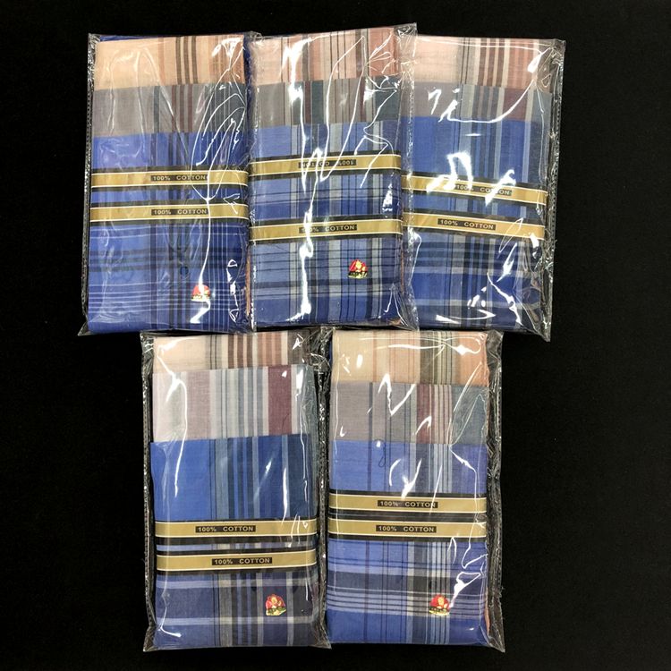 [Full polyester light color] men's zigzag handkerchief for men's handkerchief square towel [36*36] mixed outfit