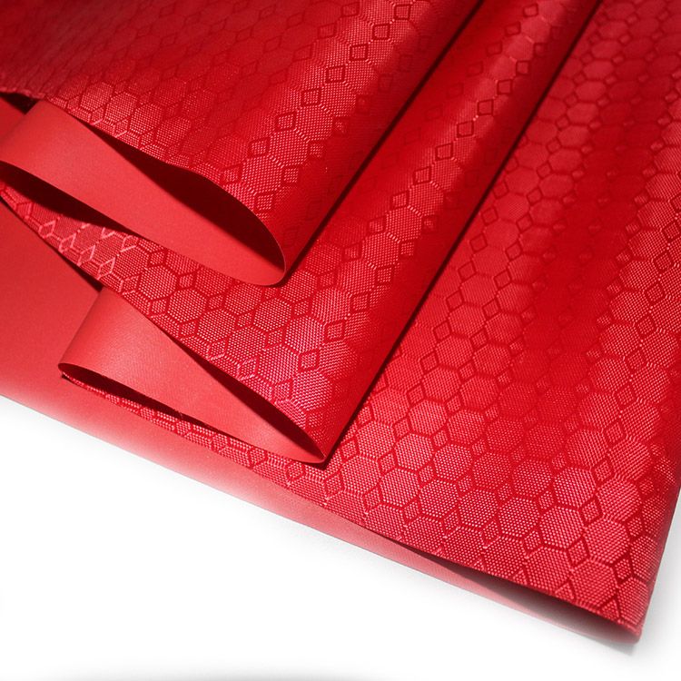 Special offer on wholesale of new type of trolley bag fabric with grid PVC Oxford fabric. Factory direct sales with stock available Application Scenario