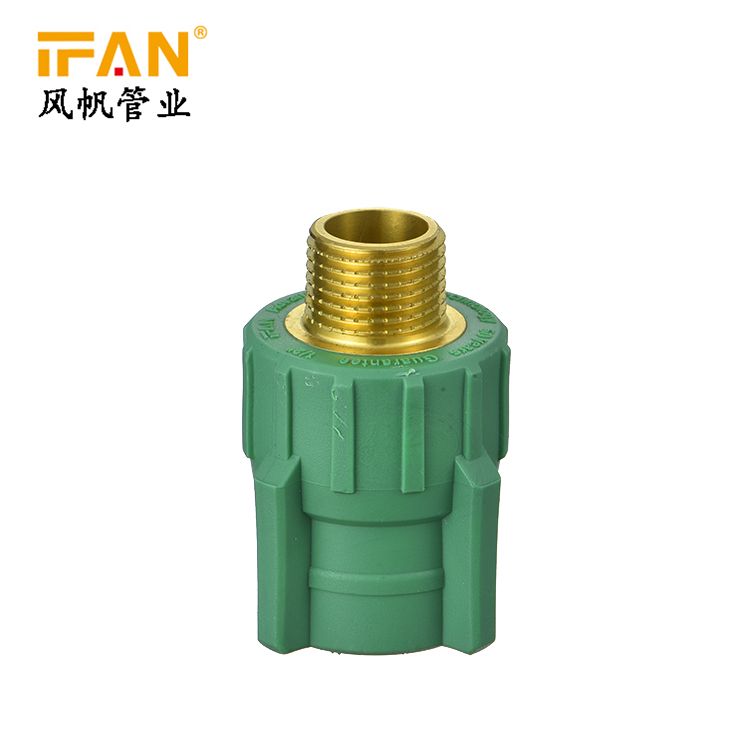 IFAN PPR管件 绿色20-32 PPR全塑管件 直接 弯头 三通 厂家批发图