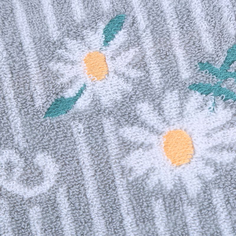 Pure cotton towel, white striped sunflower towel, seal ball towel detail image 3