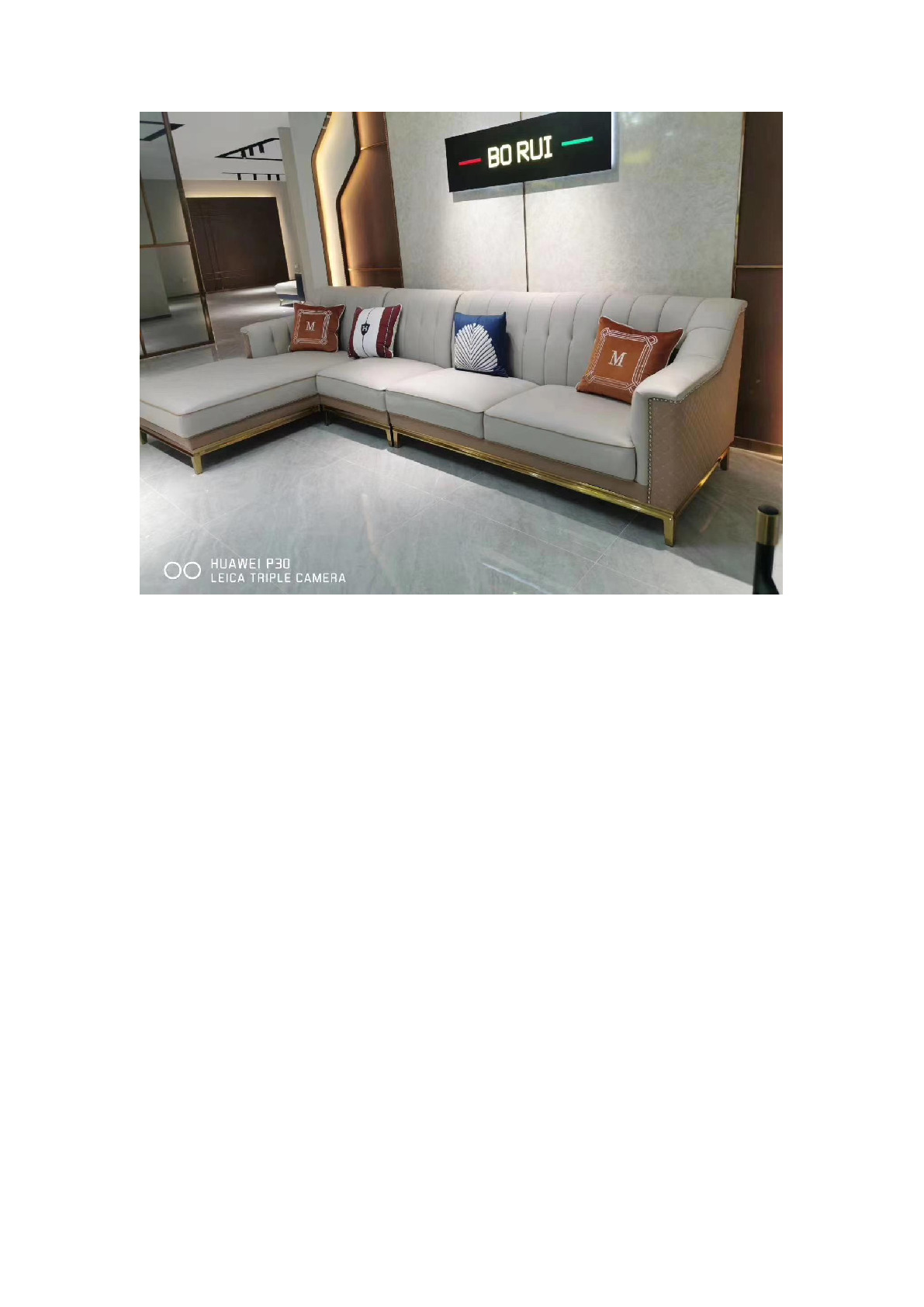 现代轻奢真皮沙发质量保证美观大气真皮沙发卧室客厅家具详情图4