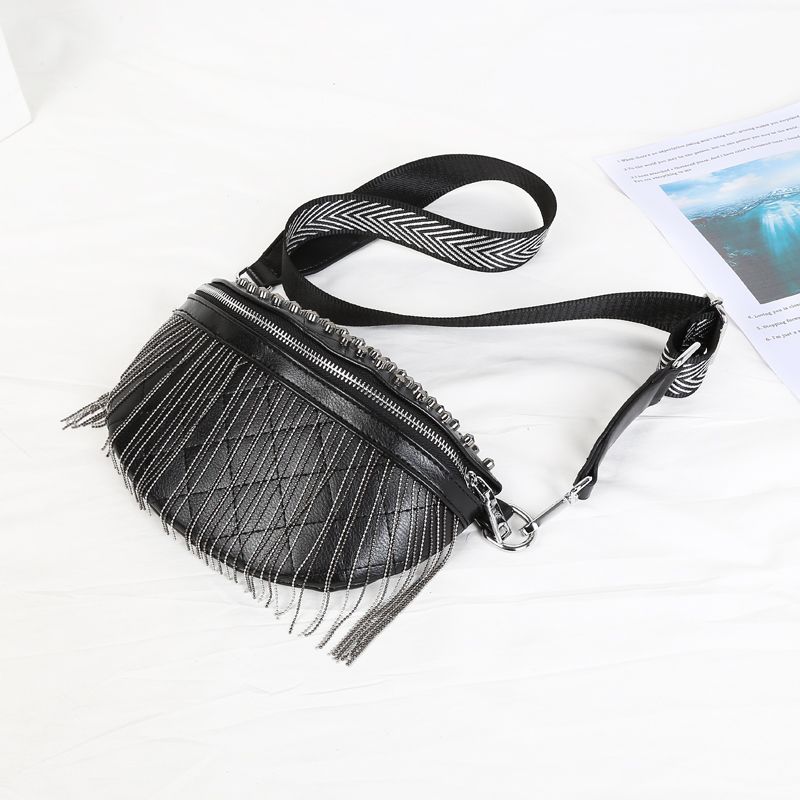 Small Fragrance Fanny Pack Female Broadband Crossbody Chest Bag With Ins Trend Su Texture Student Sen Department Shoulder Bag undefined