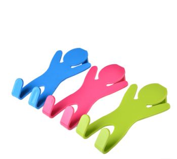 卡通门后挂钩 衣物包包钥匙无痕挂钩 创意塑料环保多彩挂钩