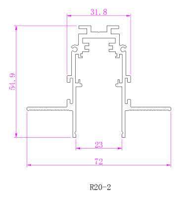 LED磁吸轨道嵌入式客厅卧室餐厅导轨详情图3