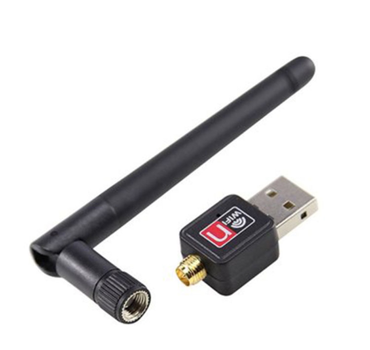 批发150M无线网卡 USB2.0小网卡带天线电脑WIFI接收器 802天线