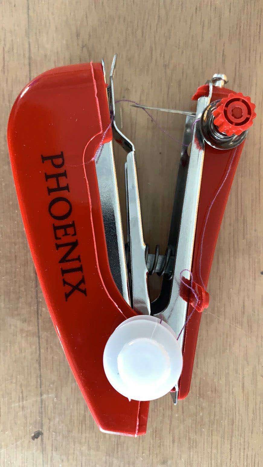 Pocket portable hand press sewing machine