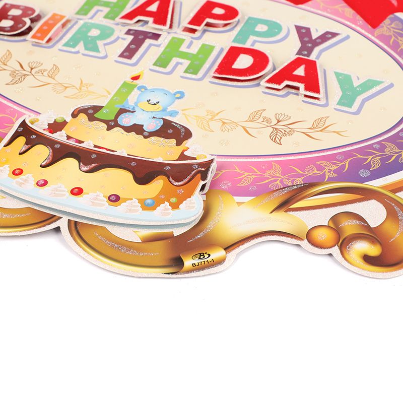 2023年畅销的3D圣诞用品生日贴纸BJ771详情1