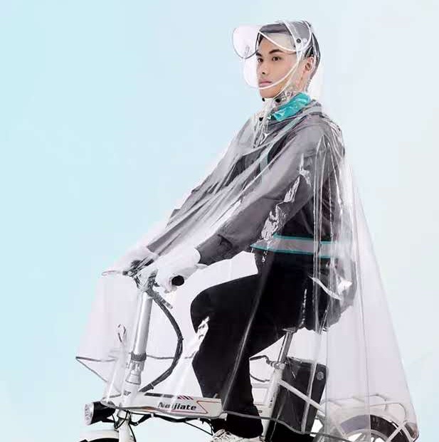 Transparent raincoat and raincoat for chauffeur service