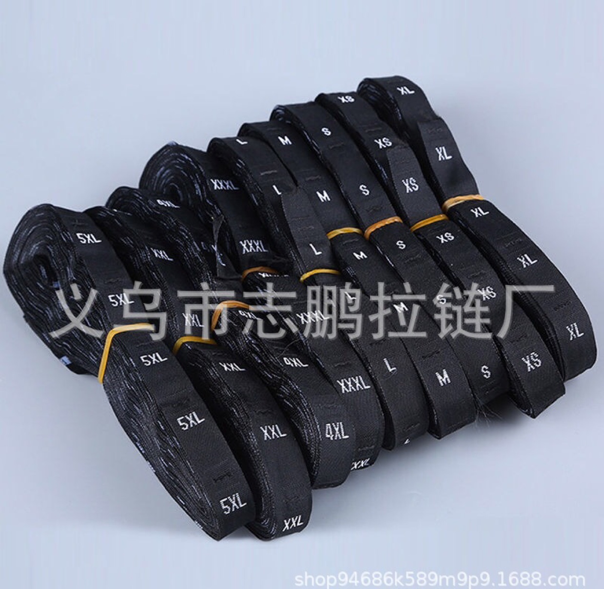 Clothing size calibration for washing label children's clothing size digital printed label tape washing water calibration can be customized thumbnail