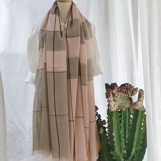 Autumn And Winter New Extra-Large Imitation Wool Plaid Scarf undefined