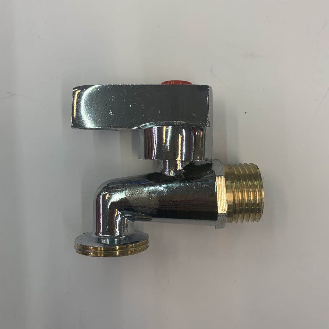 Seven-shaped copper faucet