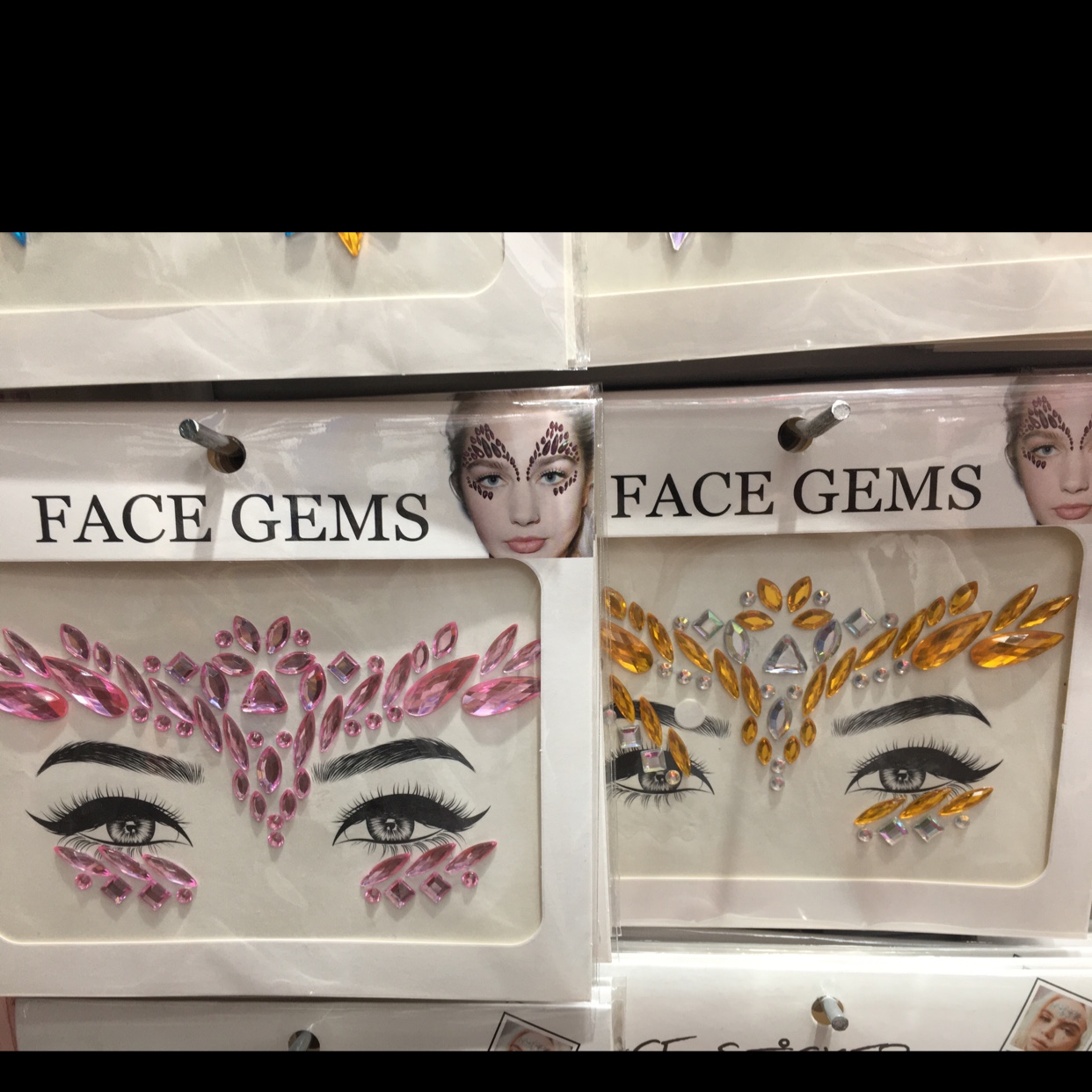 狂欢节脸贴 舞台脸贴  钻石装饰脸贴