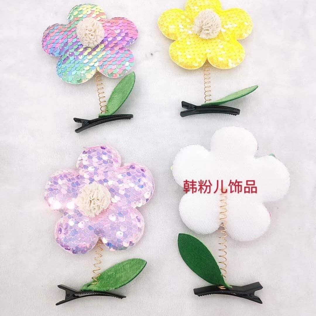 弹簧花朵压夹图