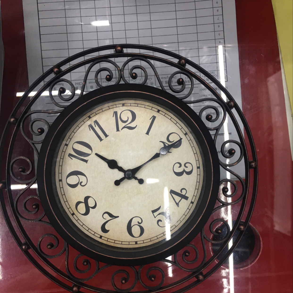 Anti - antique wall clock