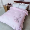 Herringbone diagonal fabric feathered silk winter quilt bedding home textile quilt cover details Picture