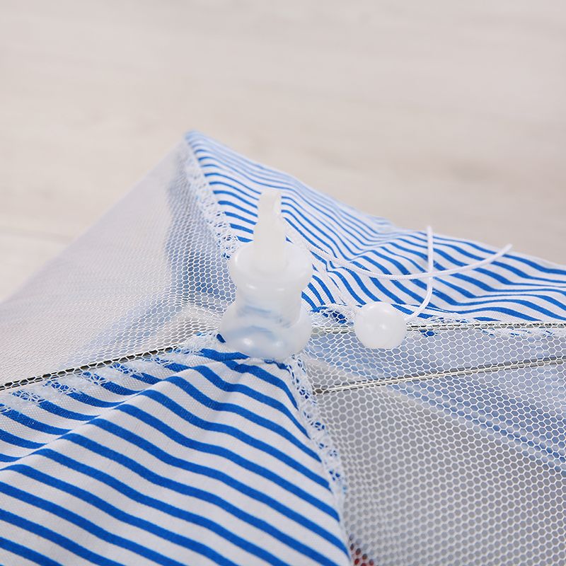 新款创意蕾丝花边网纱折叠菜罩餐桌防苍蝇饭菜食物罩方形伞罩定制白底实物图