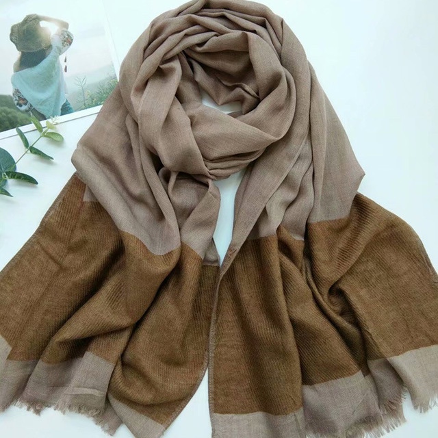 New Yarn-Dyed Double-Layer Mohair Scarf, Korean Version Of All Autumn And Winter Warm undefined