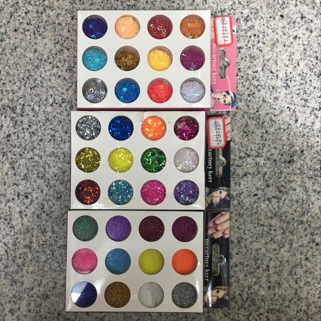 Nail sheet gold powder